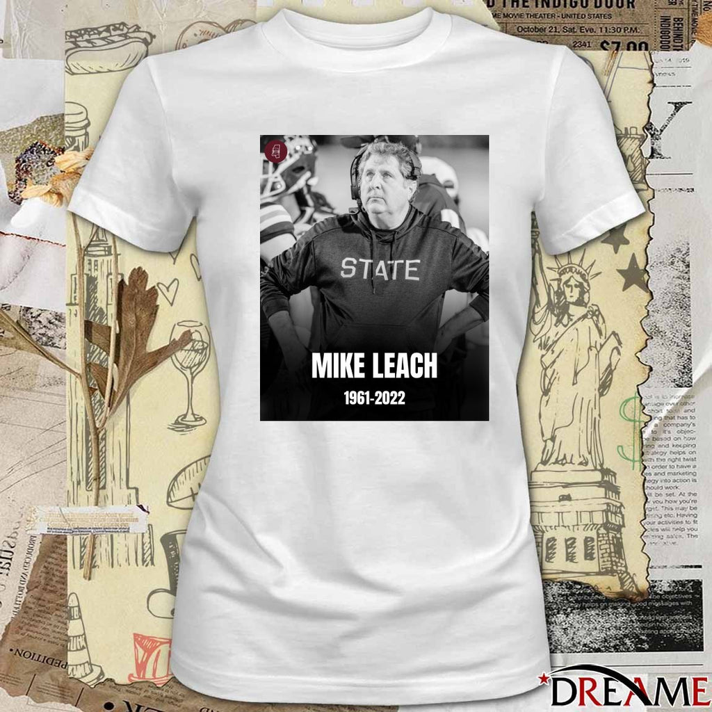 Mike Leach College Football Coach At The Age Of 61 1961 – 2022 Poster t-shirt