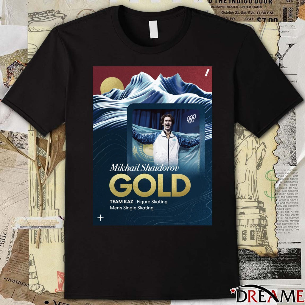 Mikhail Shaidorov Gold Team Kaz Figure Skating Men’s Single Skating t-shirt