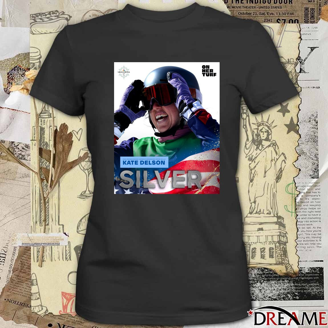 Milano Cortina 2026 Para Snowboarding Women’s Snowboard Cross Sb-ll2 Kate Delson Silver Medal t-shirt