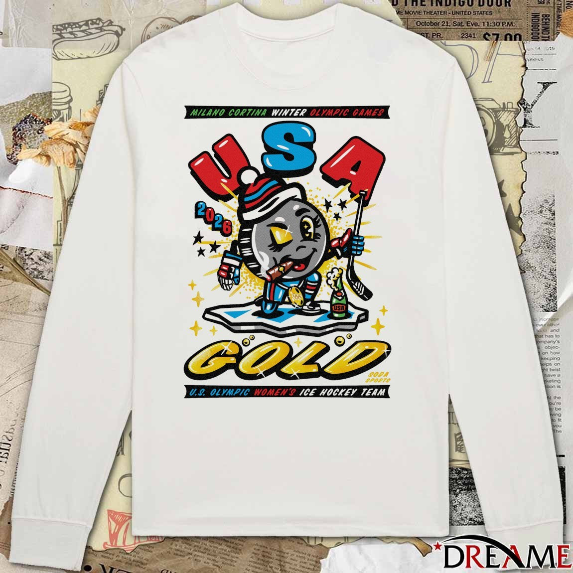 Milano Cortina Winter Olympic Games USA Gold 2026 US Olympic Women’s Ice Hockey Team t-shirt