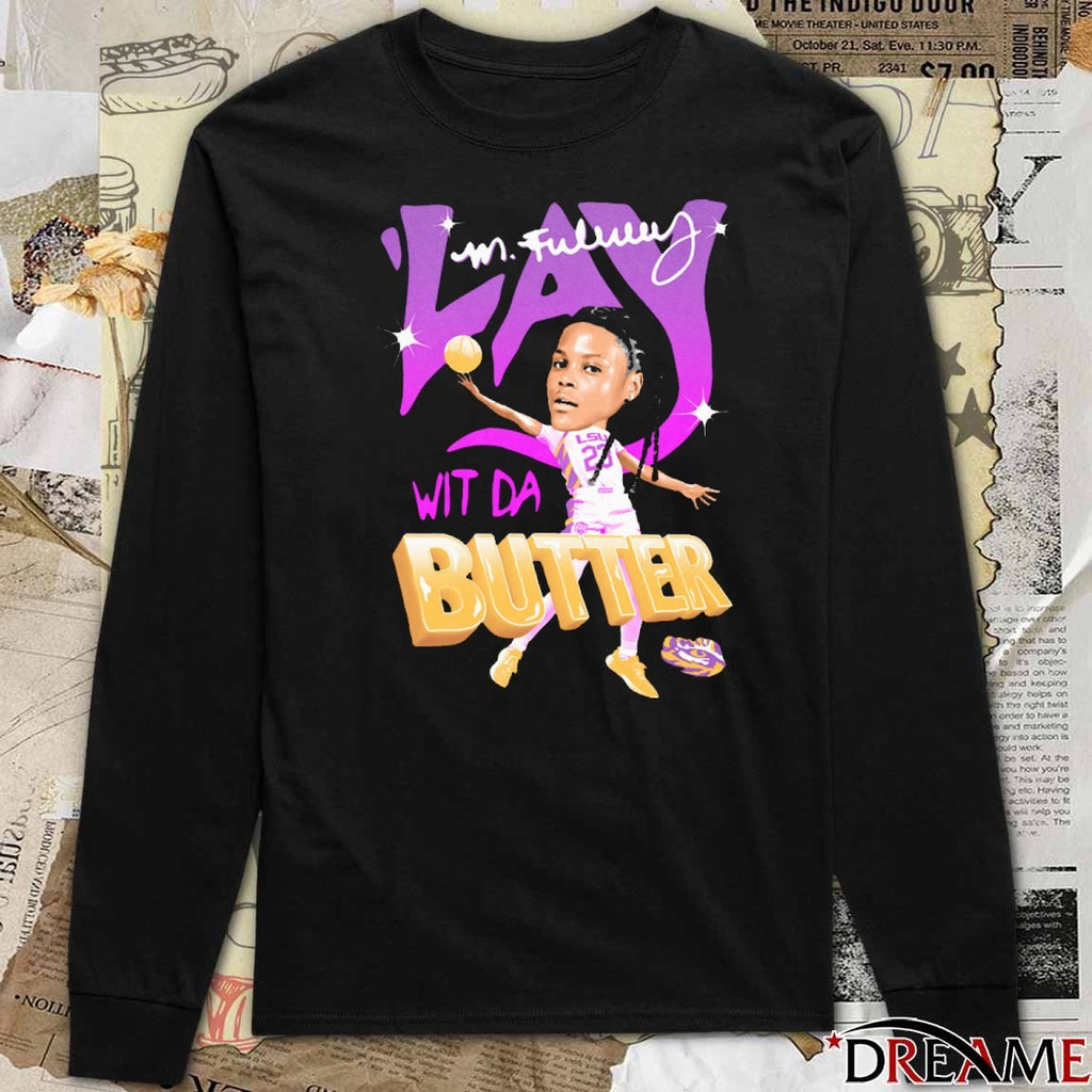 Milaysia Fulwiley Wit Da Butter LSU Tiger NCAA Cartoon t-shirt