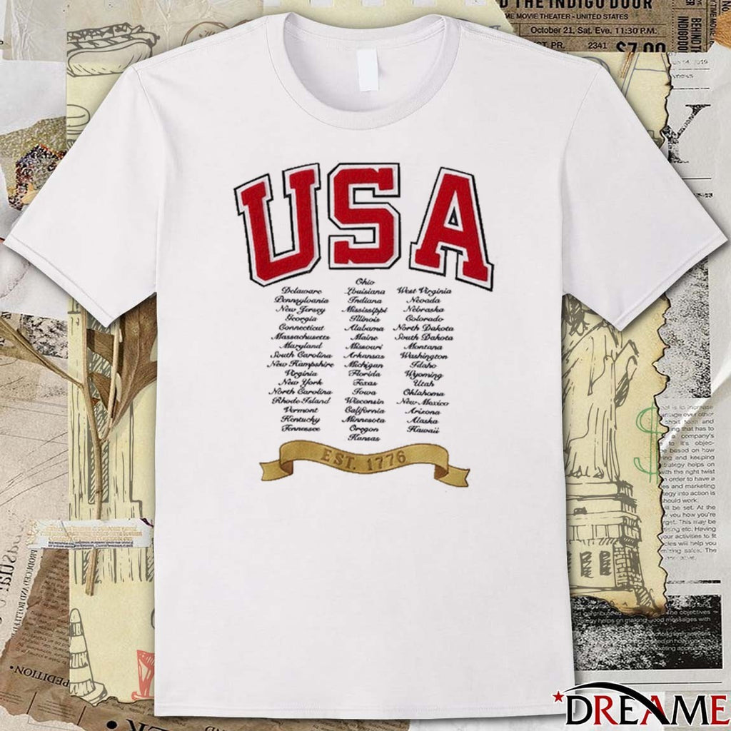 Milestone In American History With This USA 250 Tee All State t-shirt