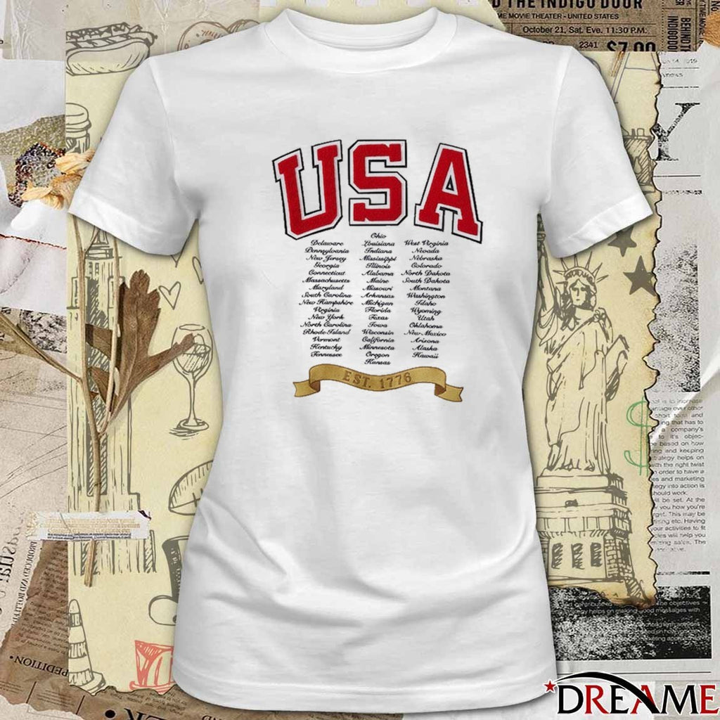 Milestone In American History With This USA 250 Tee All State t-shirt