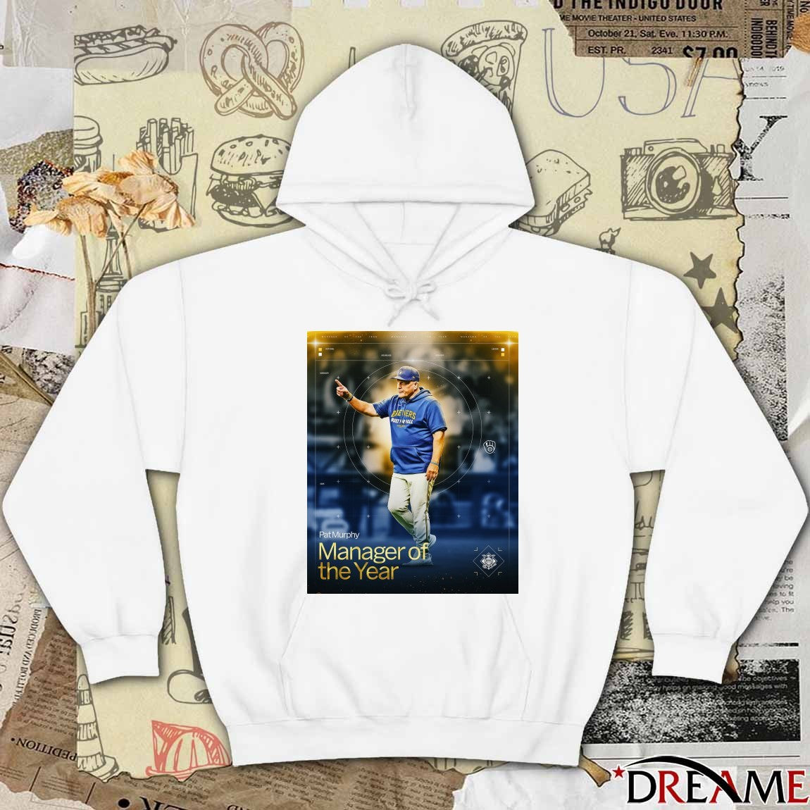 Milwaukee Brewers Pat Murphy 2025 National League Manager of the Year Poster t-shirt