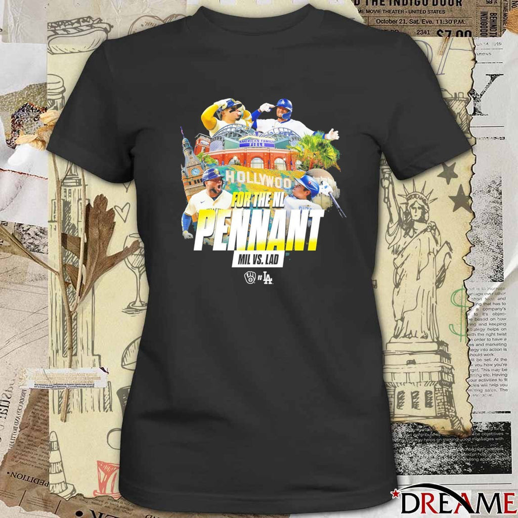 Milwaukee Brewers Vs Los Angeles Dodgers For The NL Pennant American Family Field t-shirt