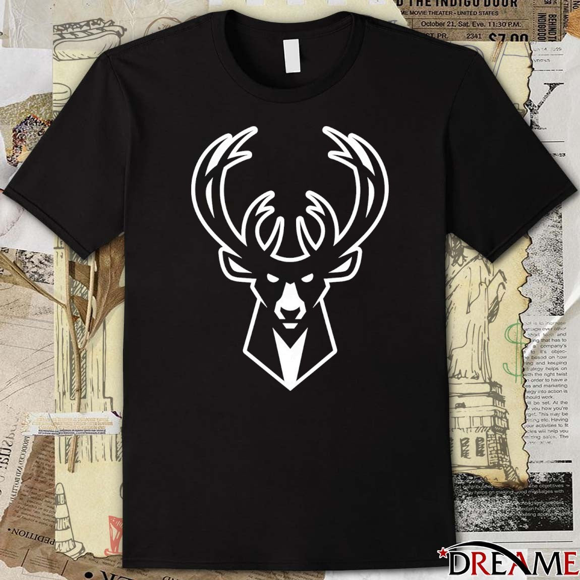 Milwaukee Bucks Basketball New Profile Pic Logo 2025 t-shirt
