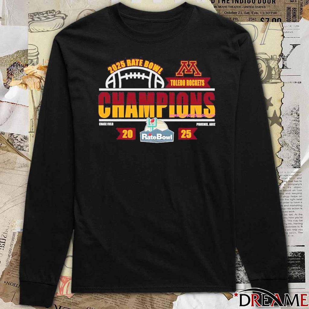 Minnesota Golden Gophers 2025 Rate Bowl At Chase Field In Phoenix Arizona Chase Field Phoenix AR t-shirt