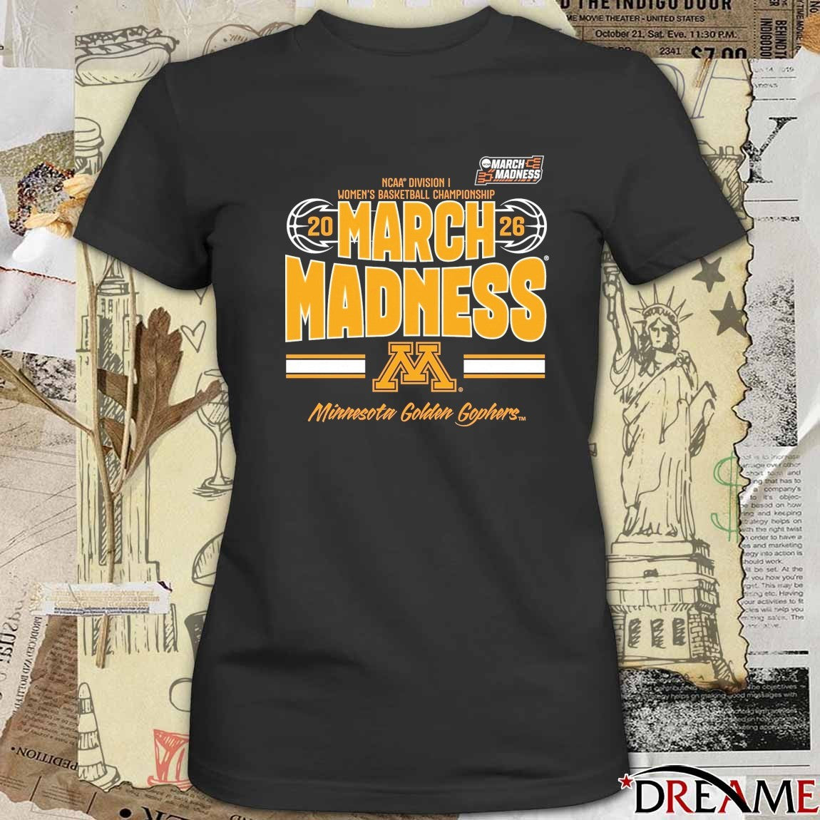 Minnesota Golden Gophers 2026 NCAA DI Women’s Basketball Tournament March Madness t-shirt