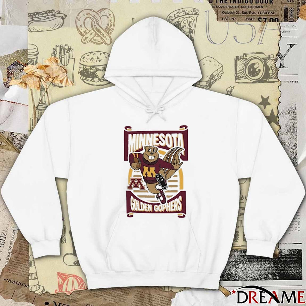 Minnesota Golden Gophers Gopher Playing Football Mascot 2025 t-shirt