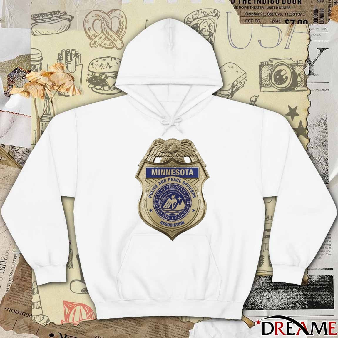 Minnesota Police and Peace Officers Association The Great Seal Of The State Of Minnesota t-shirt