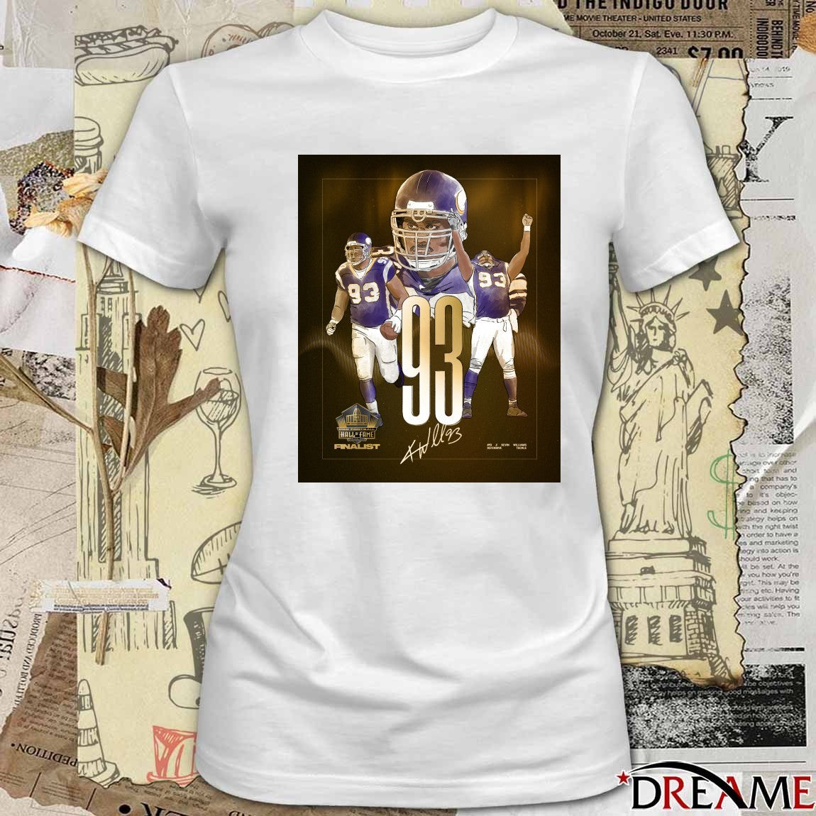 Minnesota Vikings Kevin Williams Pro Football Hall of Fame Class of 2026 Finalist Signature Poster t-shirt