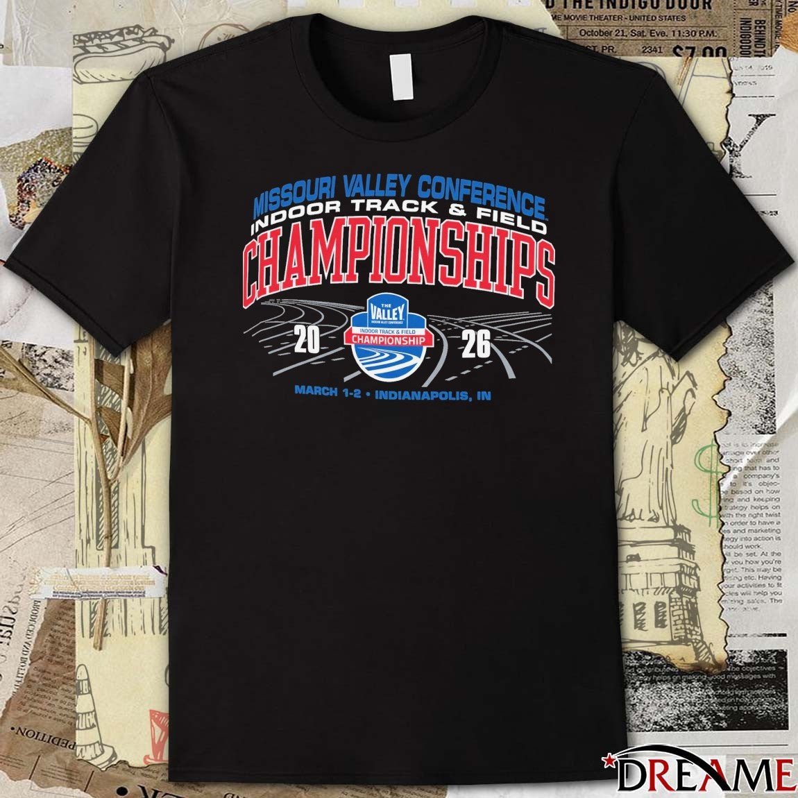 Missouri Valley Conference Indoor Track & Field Championships March 1 – 2 2026 Indianapolis IN t-shirt