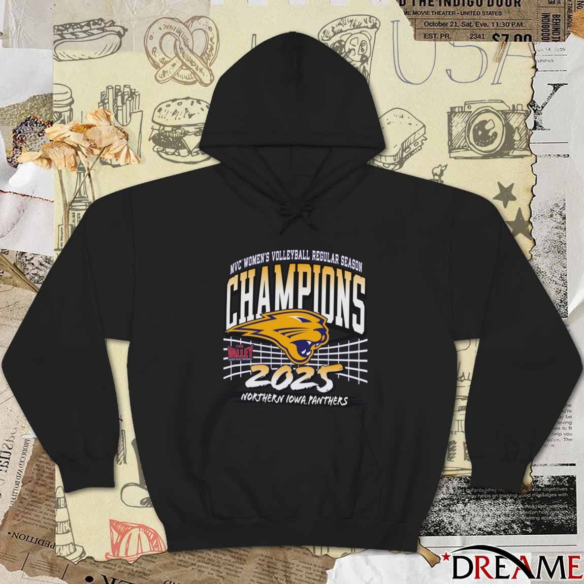 Missouri Valley Conference Women’s Volleyball Championship 2025 Northern Iowa Panthers t-shirt