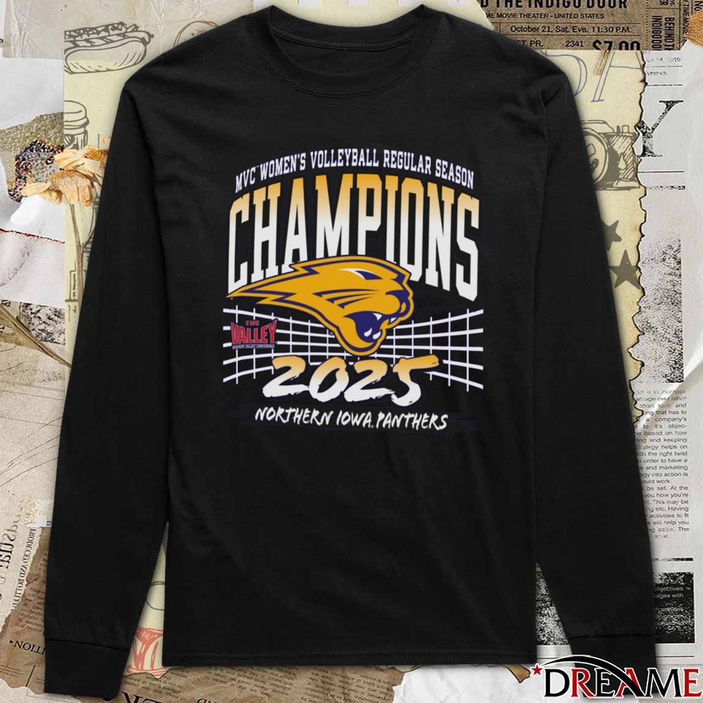Missouri Valley Conference Women’s Volleyball Championship 2025 Northern Iowa Panthers t-shirt
