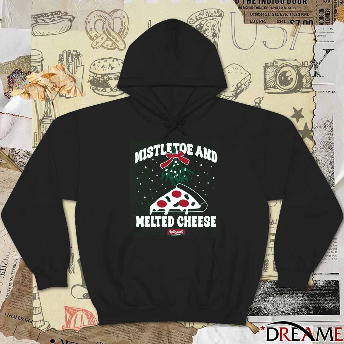 Mistletoe and Melted Cheese Christmas 2025 t-shirt