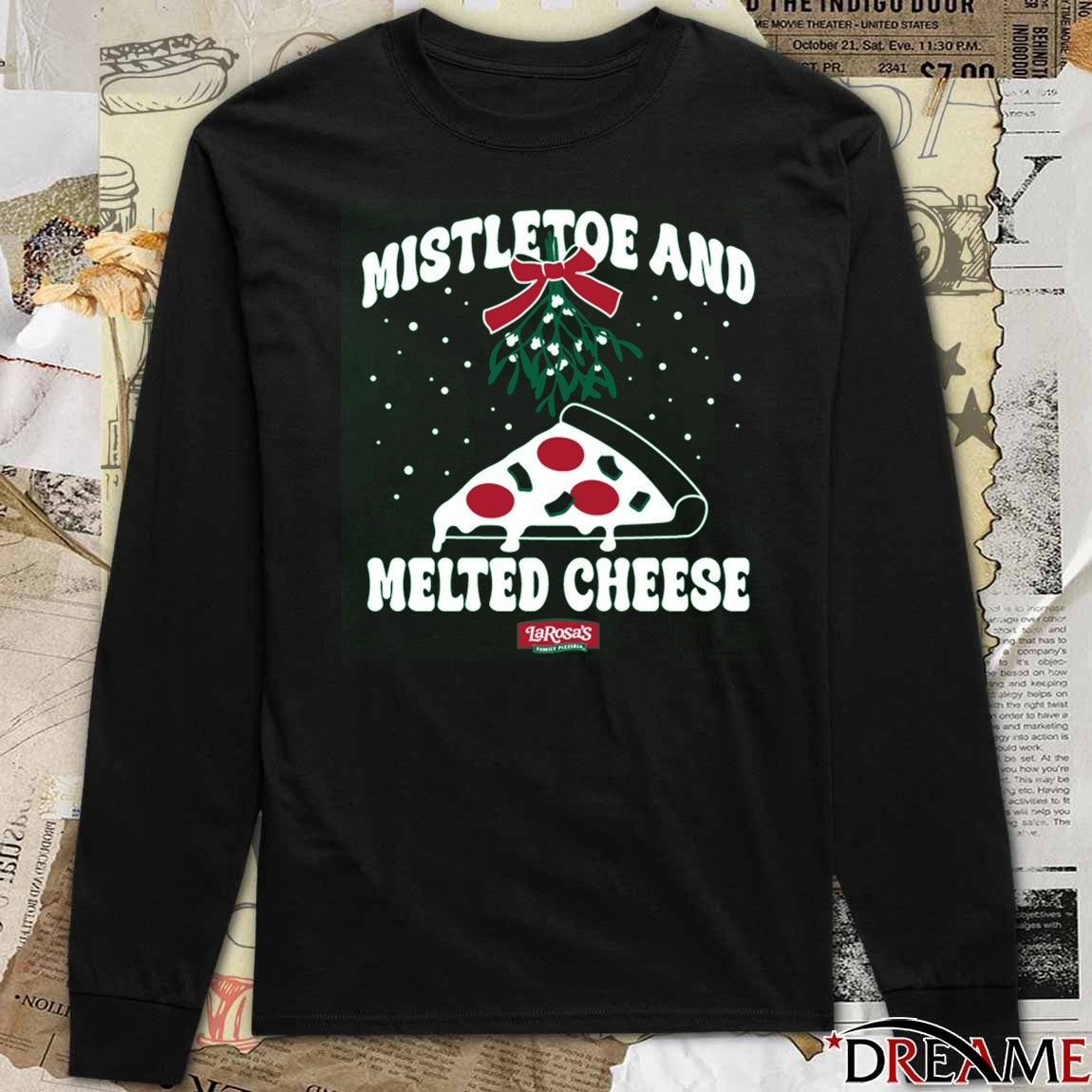 Mistletoe and Melted Cheese Christmas 2025 t-shirt