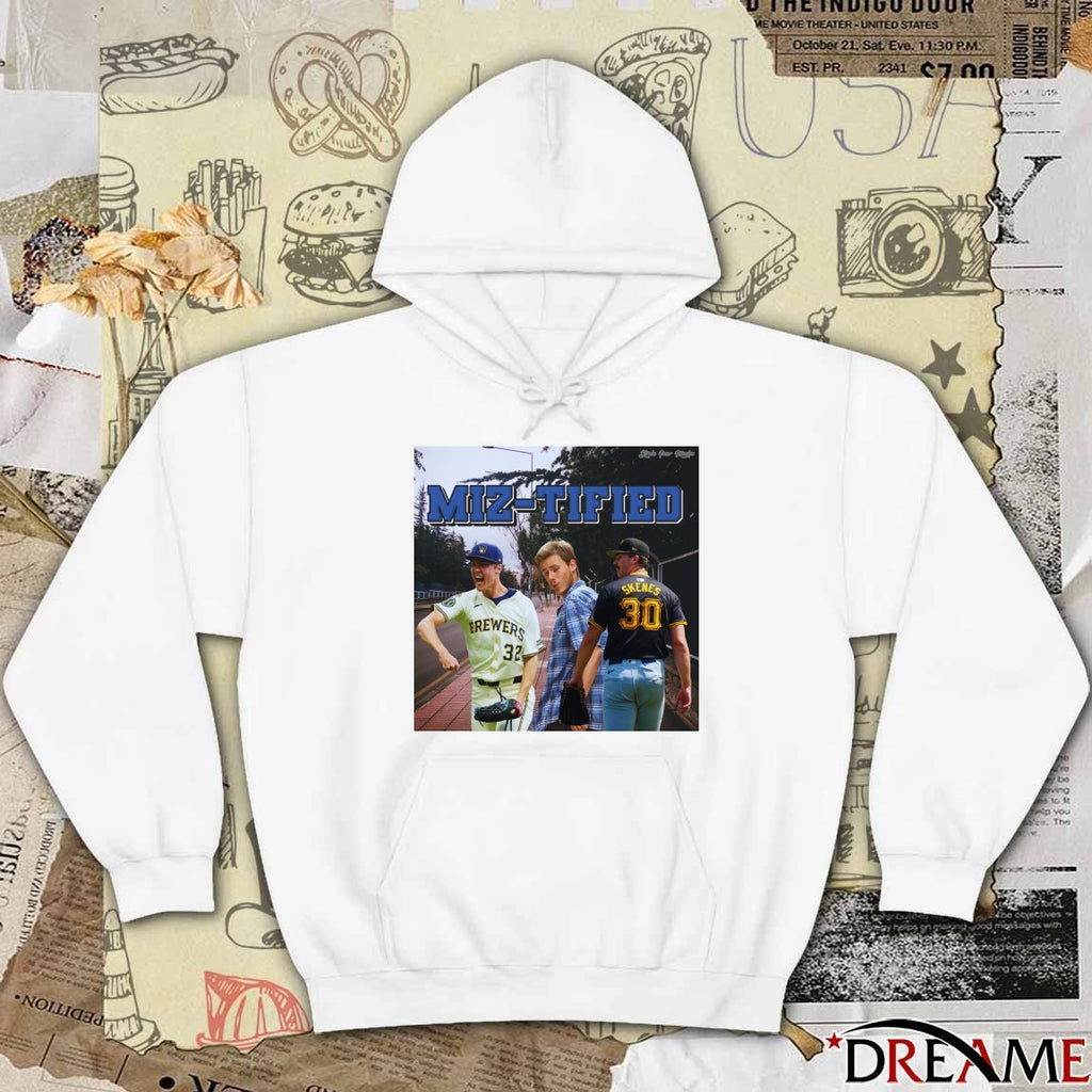 Miz-Tified Christian Yelich Milwaukee Brewers and Paul Skenes Pittsburgh Pirates Meme t-shirt