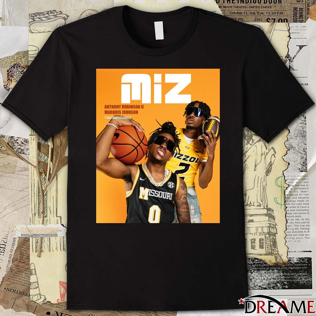 Mizzou Hoops Anthony Robinson II Marquis Johnson Columbia’s Coldest t-shirt