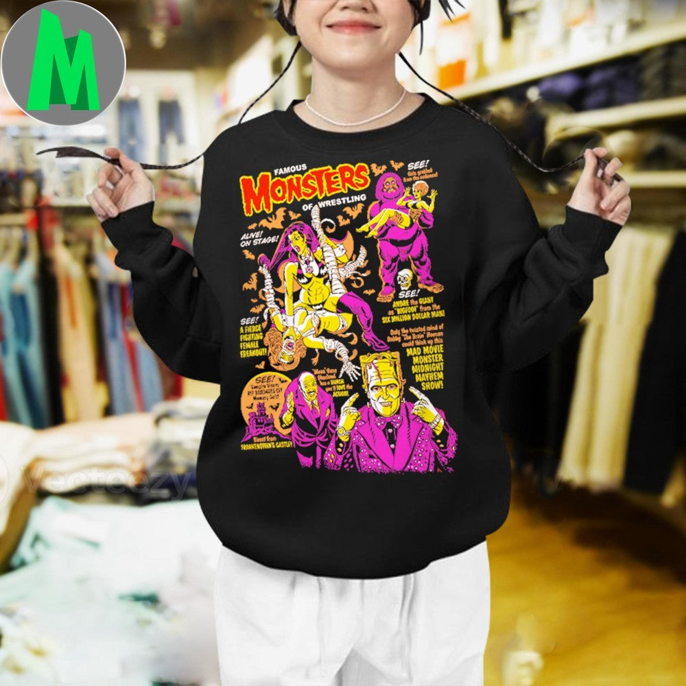 Monsters of Wrestling Shirt