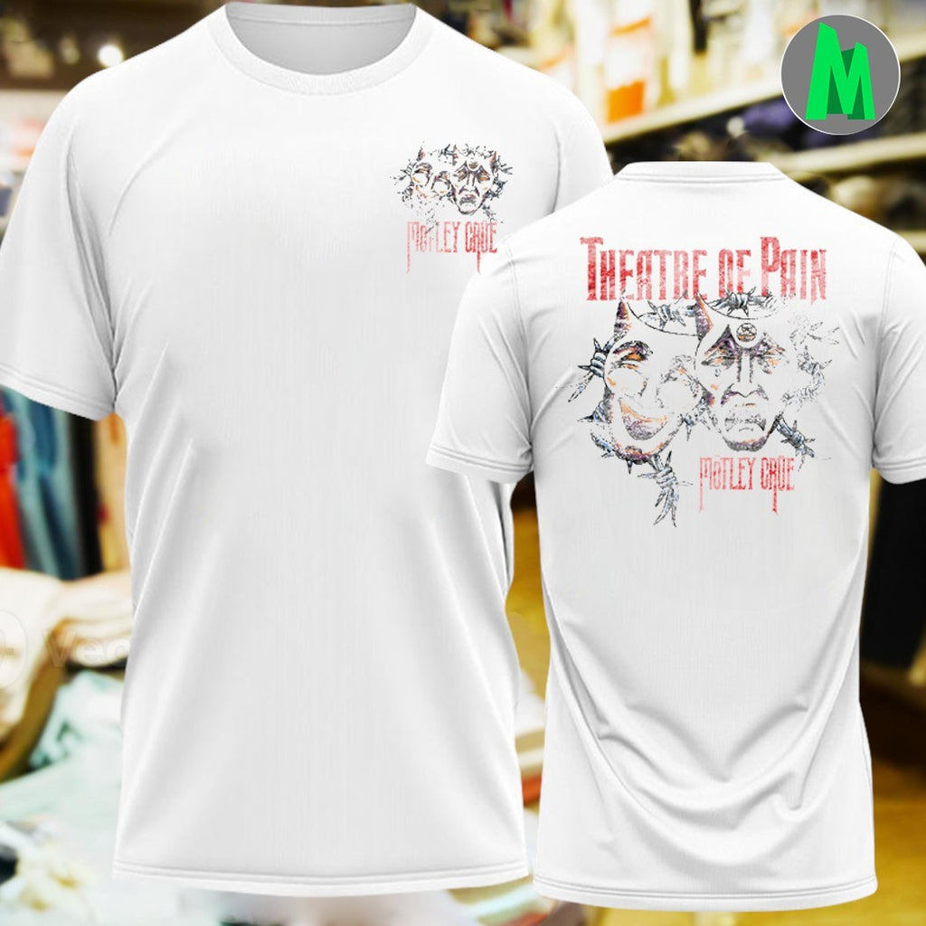Mötley Crüe Theatre of Pain Barbed Wire Masks T-Shirt