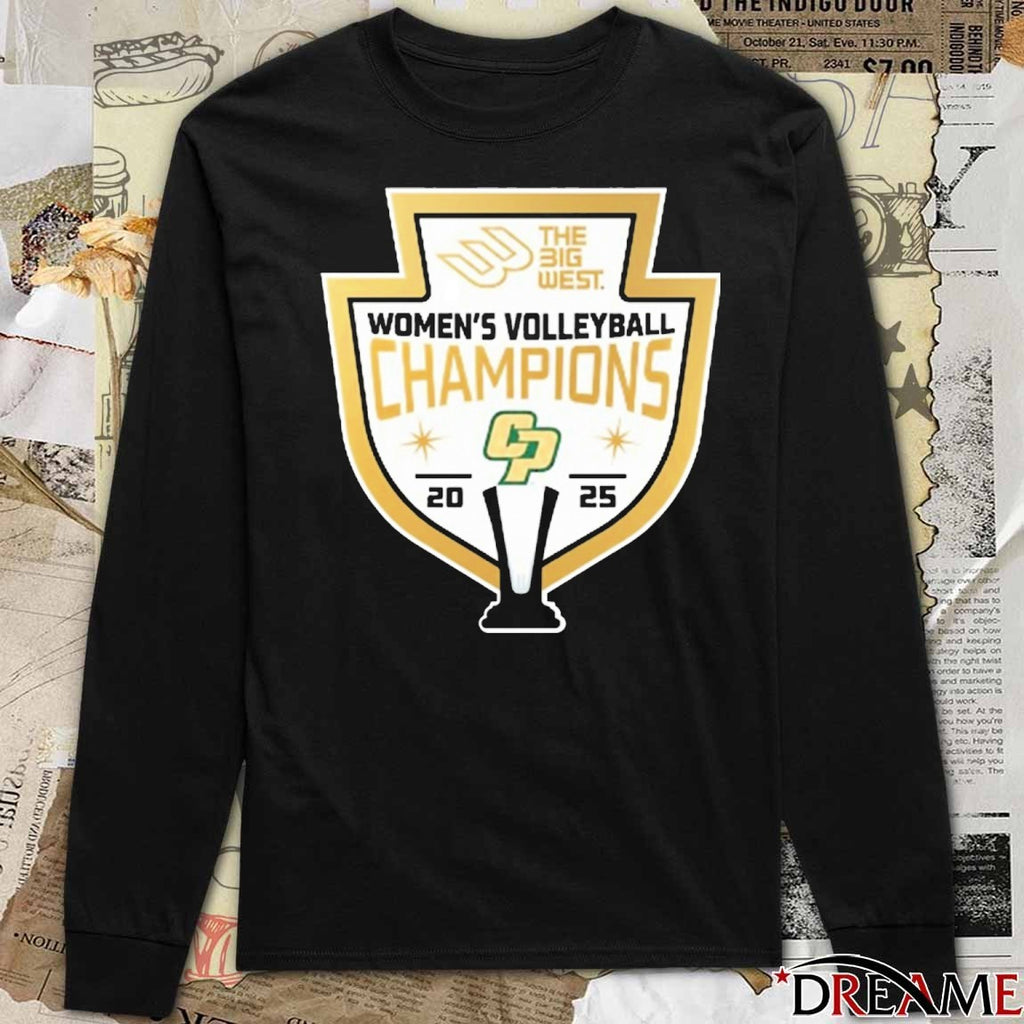 Mountain West Conference Women’s Volleyball Champions The Big West 2025 Logo t-shirt