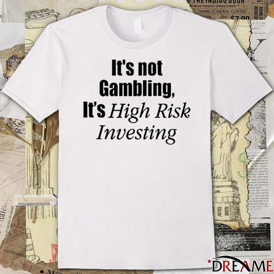 Mr. Whale It’s Not Gambling It’s High Risk Investing 2025 t-shirt