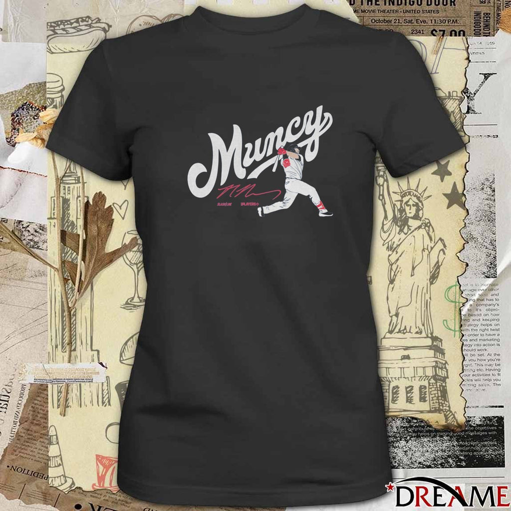 Muncy LA Max Muncy Los Angeles Dodgers MLB Slash Line Signature Fanart t-shirt