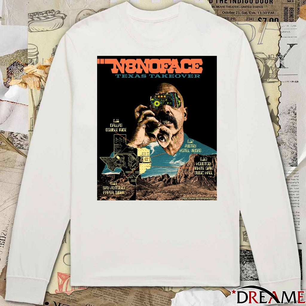 N8noface Texas Take Over Tour Dates and Venues 2026 Poster t-shirt