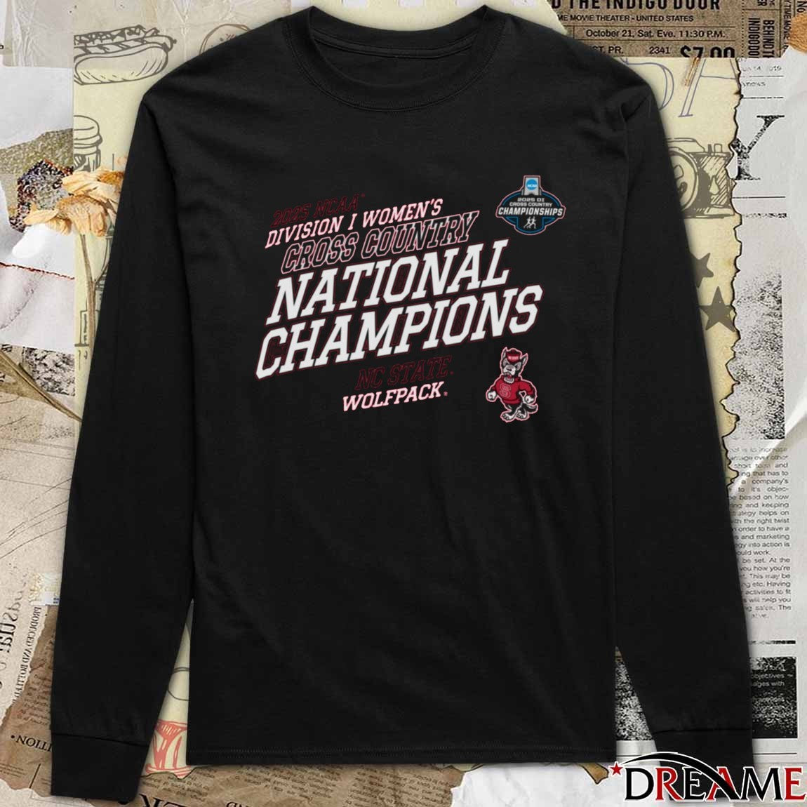 NC State Wolfpack 2025 NCAA Division I Women’s Cross Country National Champions t-shirt