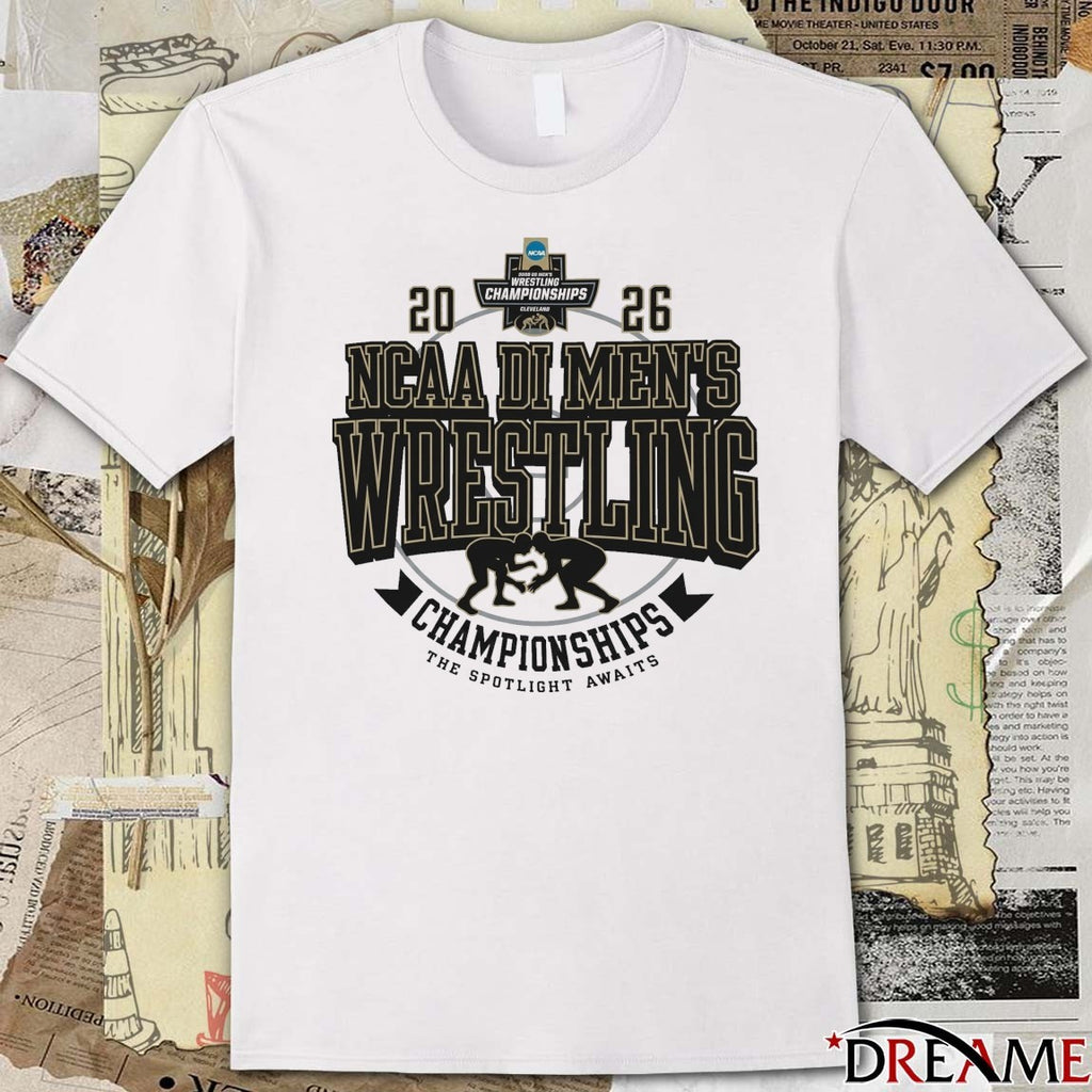 NCAA DI Men’s Wrestling Championships 2026 Cleveland The Spotlight Awaits t-shirt