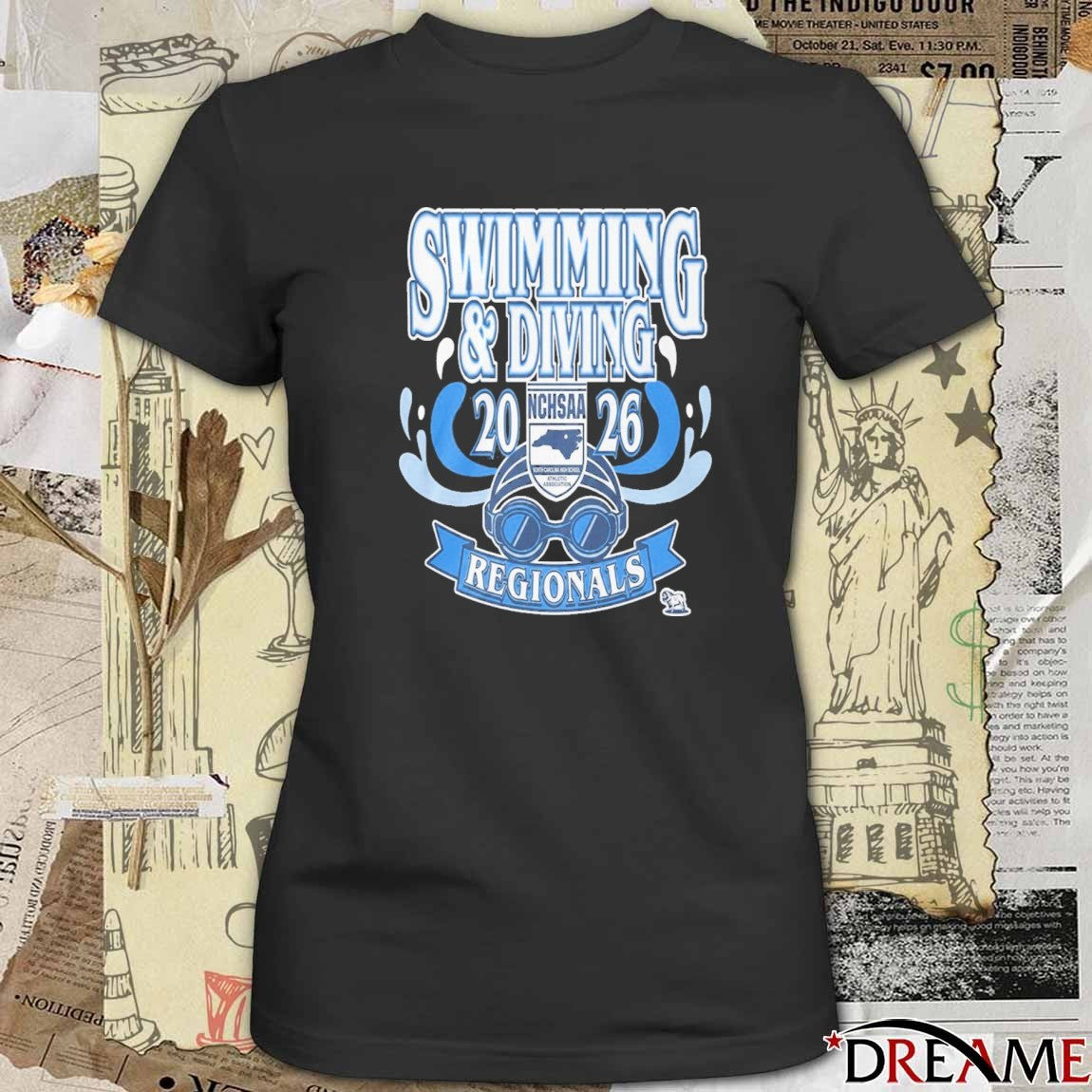 NCHSAA Swimming Diving Regionals 2026 t-shirt