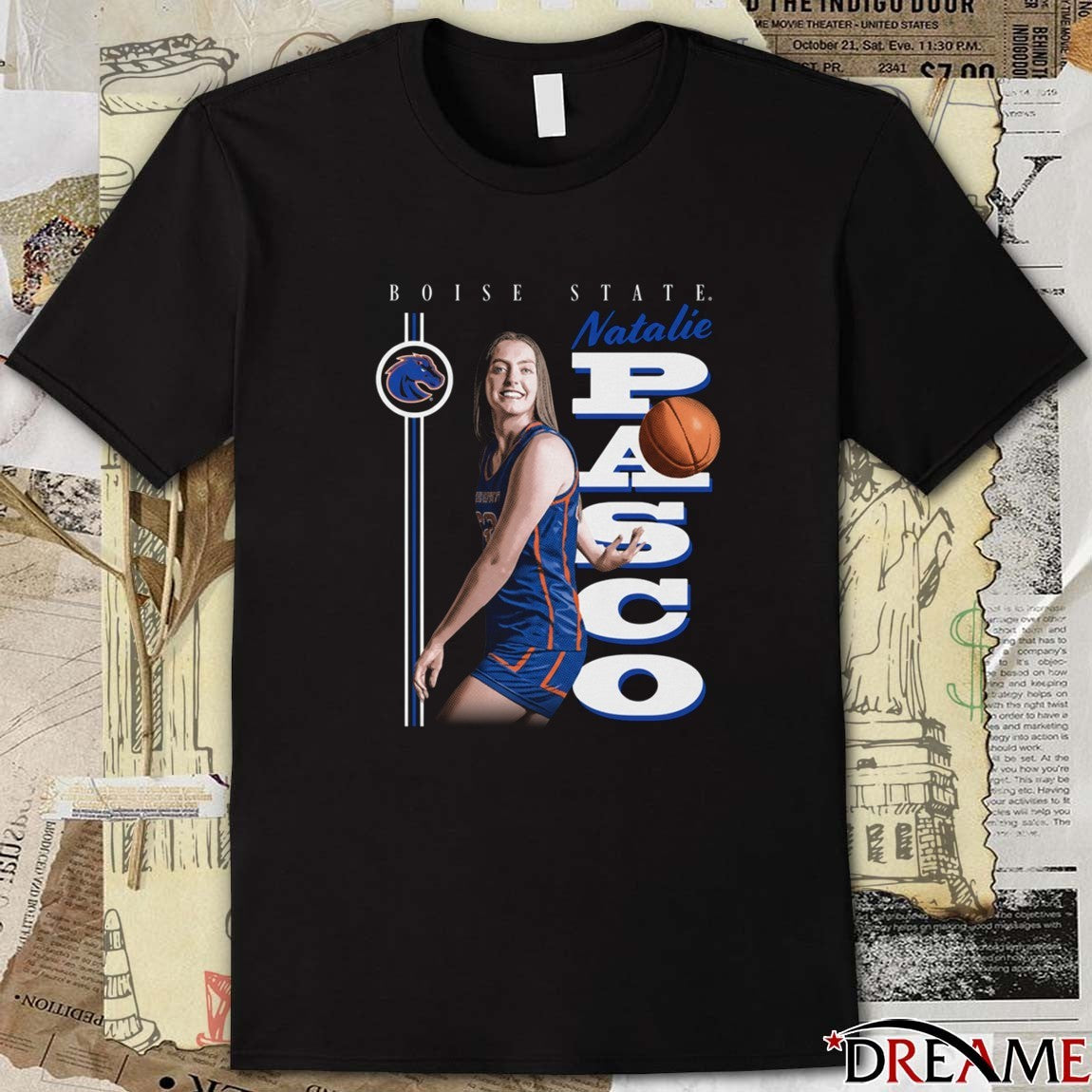 Natalie Pasco Boise State Broncos Basketball Hometown t-shirt