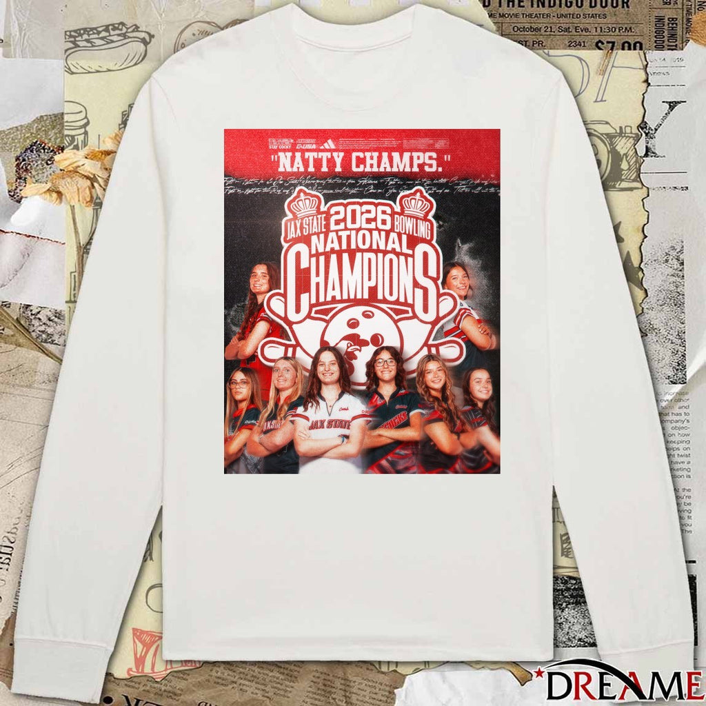 Natty Champs Jax State Bowling 2026 National Champions Poster t-shirt