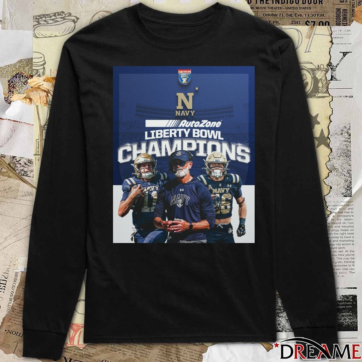 Navy Midshipmen 2026 AutoZone Liberty Bowl Champions Poster t-shirt