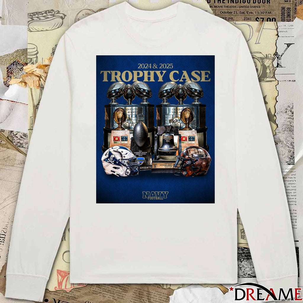 Navy Midshipmen football 2024 – 2025 Trophy Case Poster t-shirt