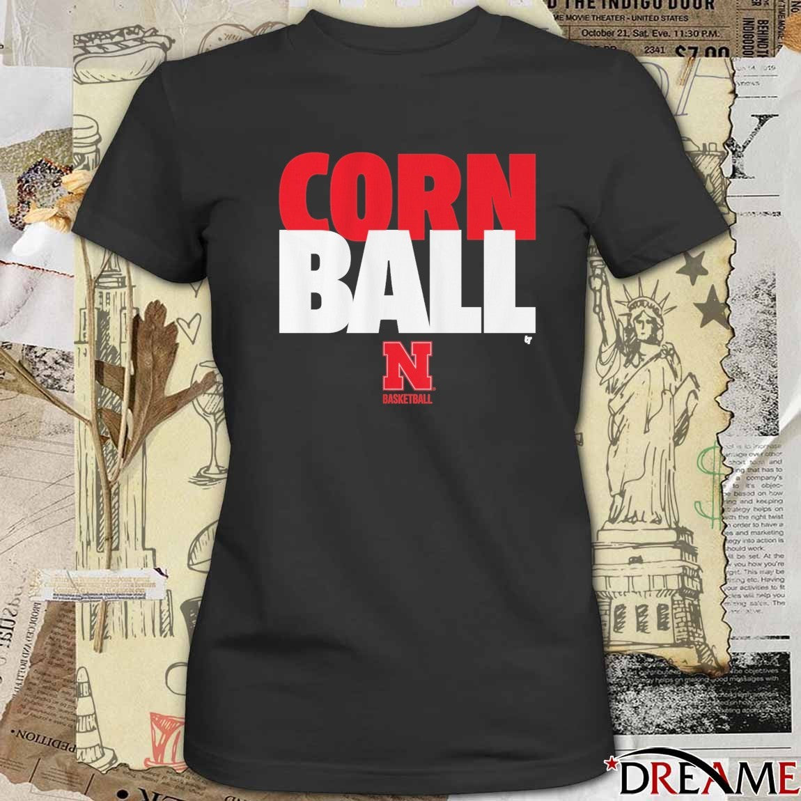 Nebraska Cornhuskers Basketball Corn Ball 2026 NCAA March Madness Sweet 16 First Time Program History Men’s Basketball t-shirt t-shirt