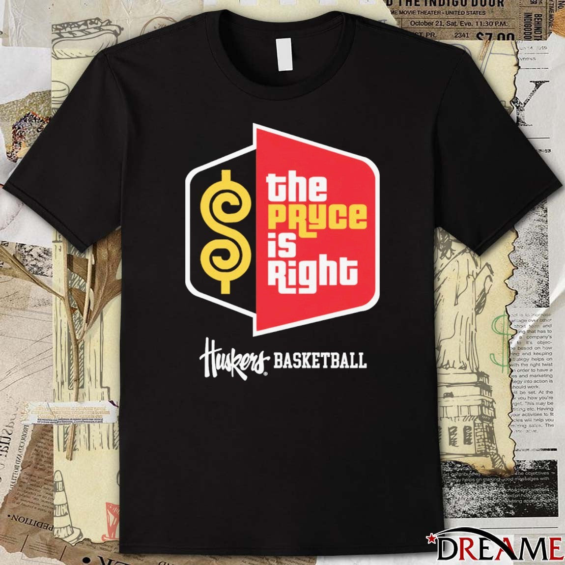 Nebraska Cornhuskers Basketball The Price Is Right Logo t-shirt