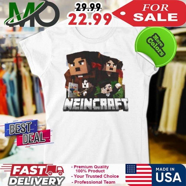 Neincraft Dictator Pixel Art Gaming Fan Shirt