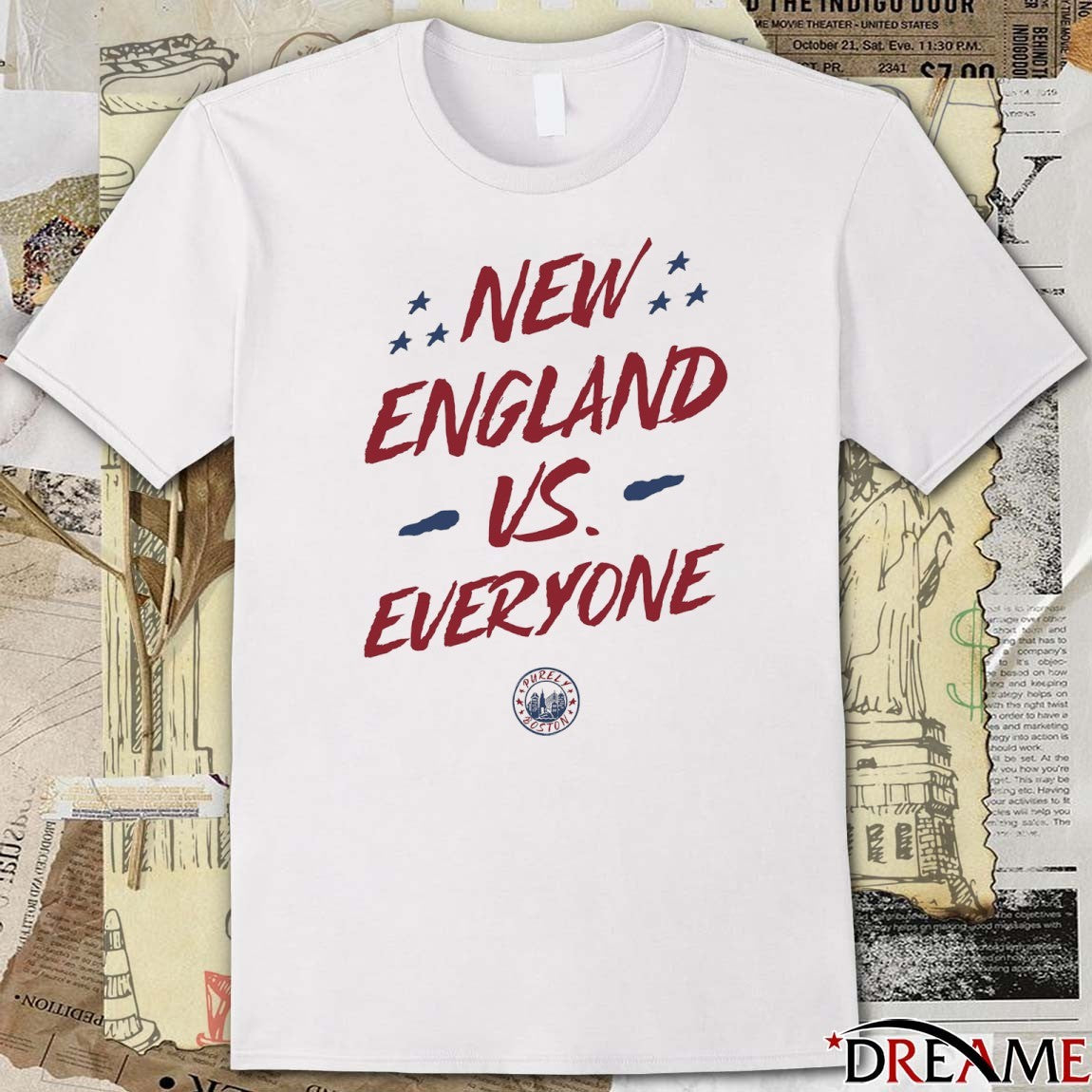 New England Vs Everyone Purely Boston t-shirt