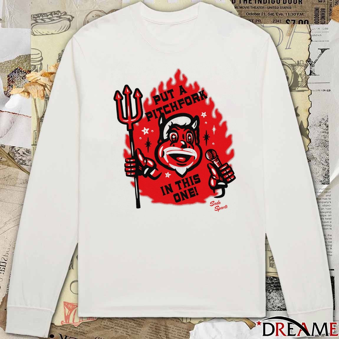 New Jersey Devils Hockey 2025 Put A Pitchfork In This One Mascot t-shirt
