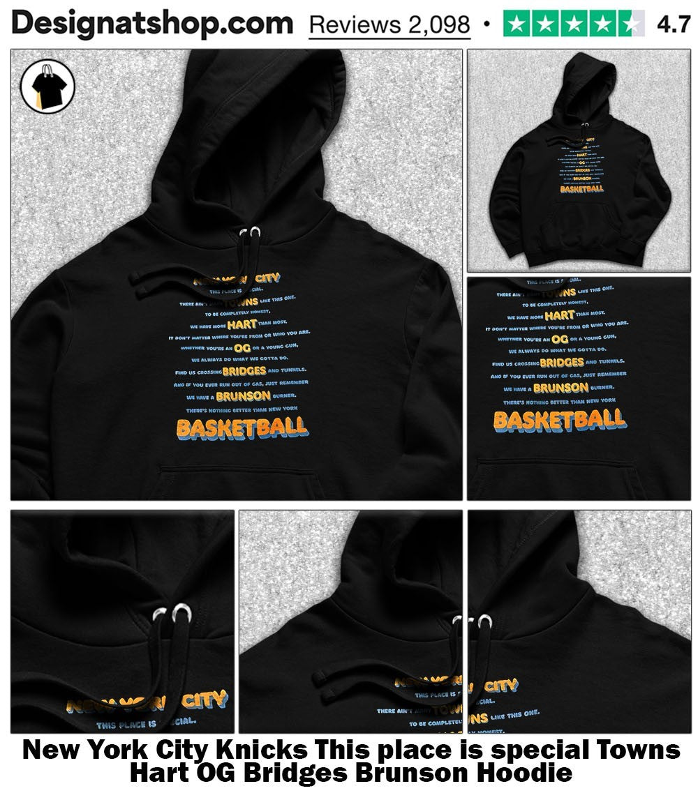 New York City Knicks This place is special Towns Hart OG Bridges Brunson shirt