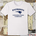 New York Patriots Construction Company Logo t-shirt