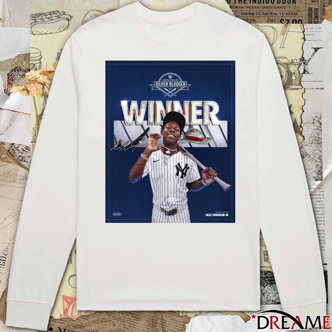 New York Yankees Congratulations Jazz Chisholm Jr. 2025 Silver Slugger Award Winner Signature Poster t-shirt