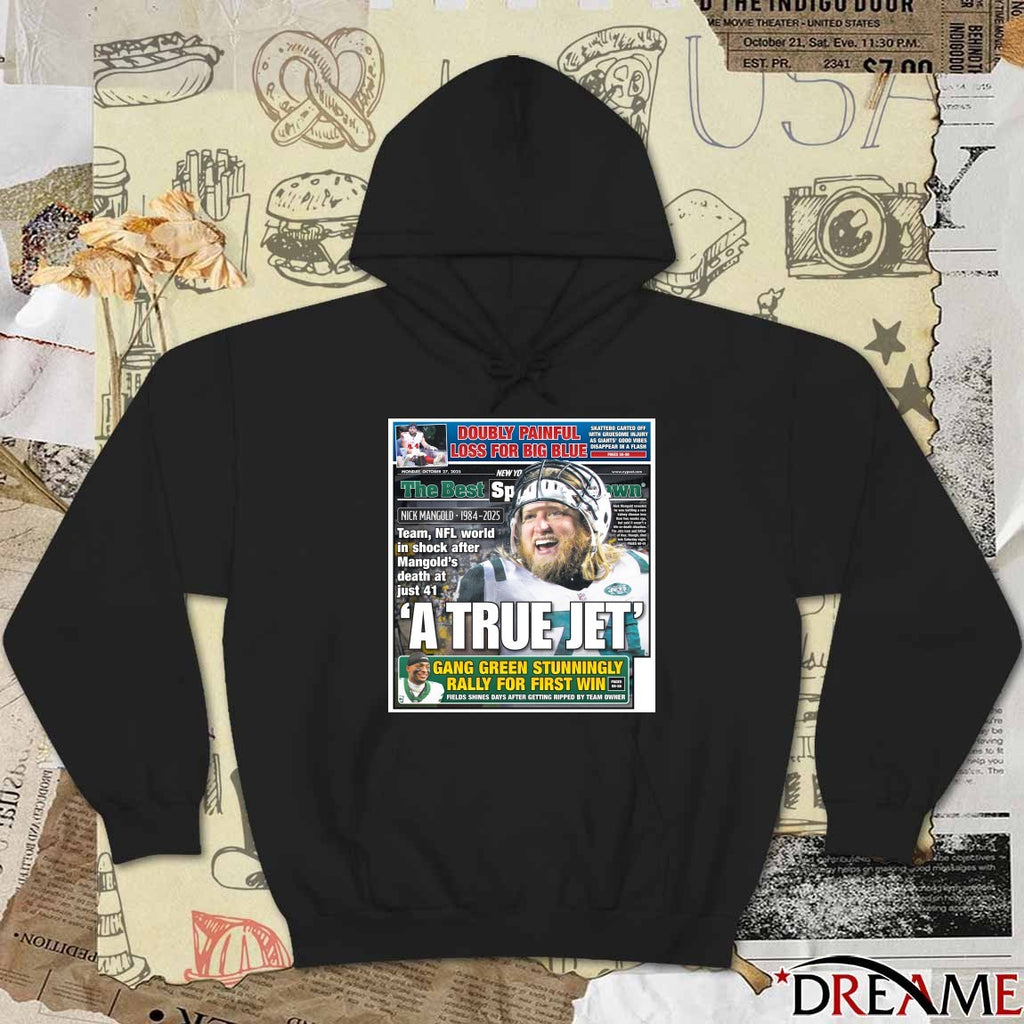 Nick Mangold Doubly Painful Loss For Big Blue A True Jet Gang Green Stunningly Rally For First Win 2025 Poster t-shirt