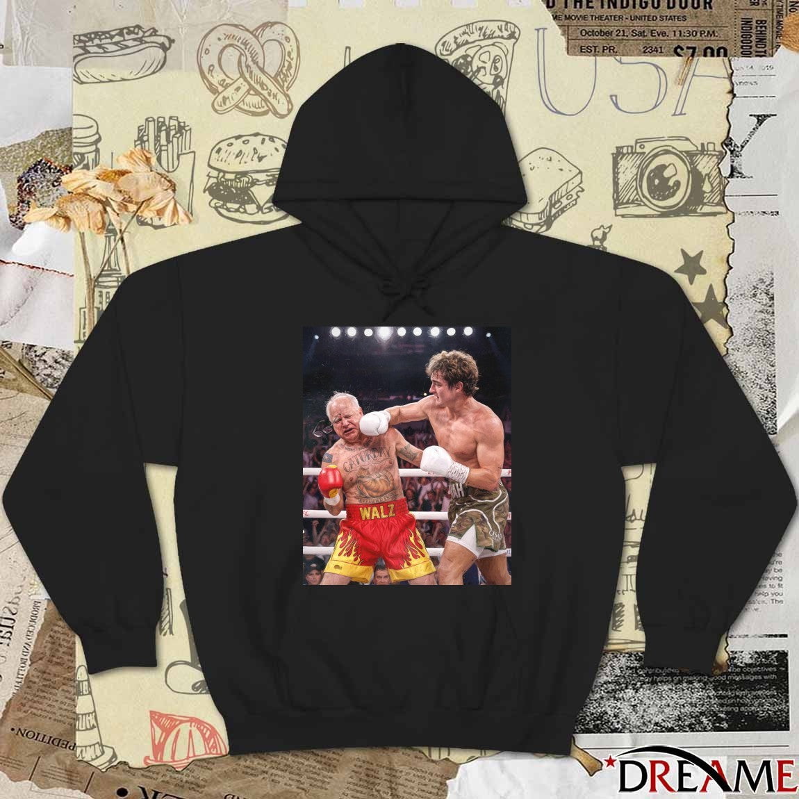 Nick Shirley and Tim Walz Knocked Out t-shirt