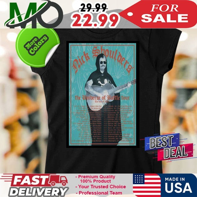 Nick Shoulders The Universe of Battle Tour 2025 Poster Shirt