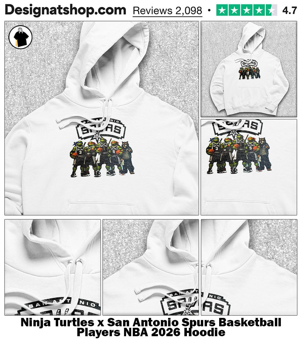 Ninja Turtles x San Antonio Spurs Basketball Players NBA 2026 shirt
