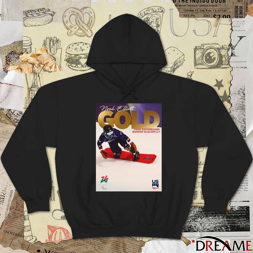 Noah Elliott Gold Medal Para Snowboard Banked Slalom LL1 Poster t-shirt