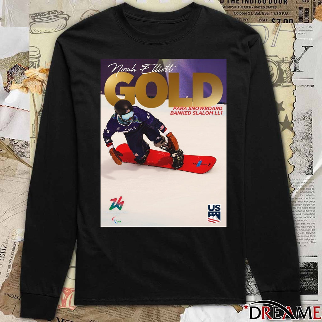 Noah Elliott Gold Medal Para Snowboard Banked Slalom LL1 Poster t-shirt