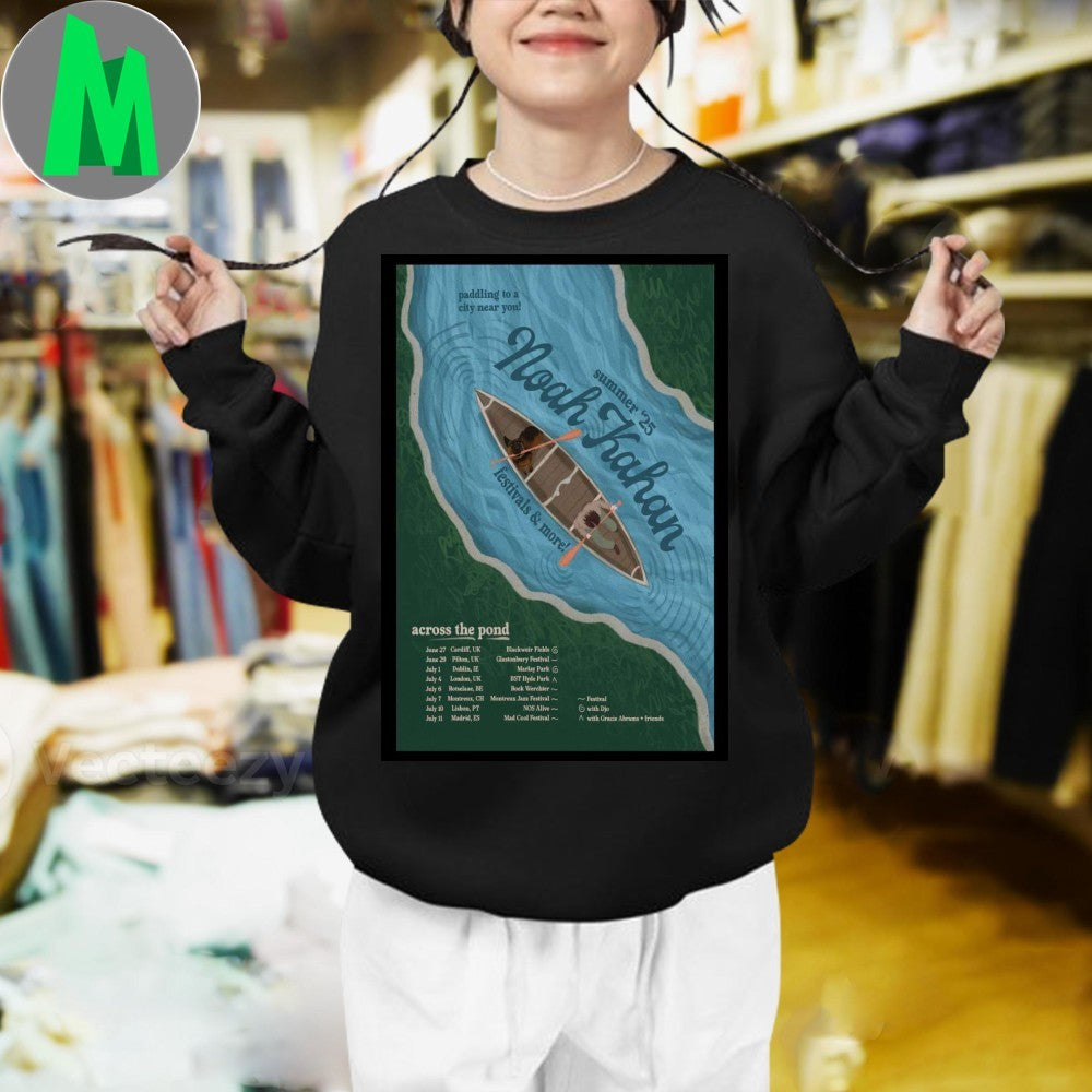 Noah Kahan On Tour Across UK + EU Summer 2025 Poster Shirt